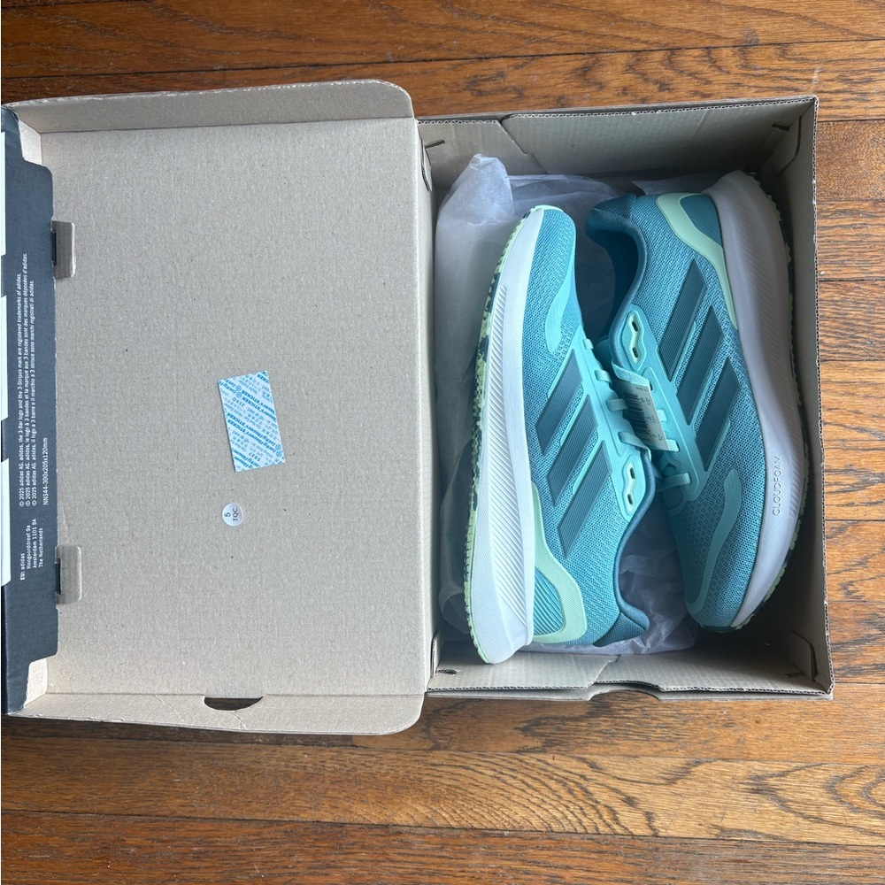NWT adidas Athletic Running Shoes | Teal | Big Kids 5.5 | Women’s 7 - Picture 6 of 6